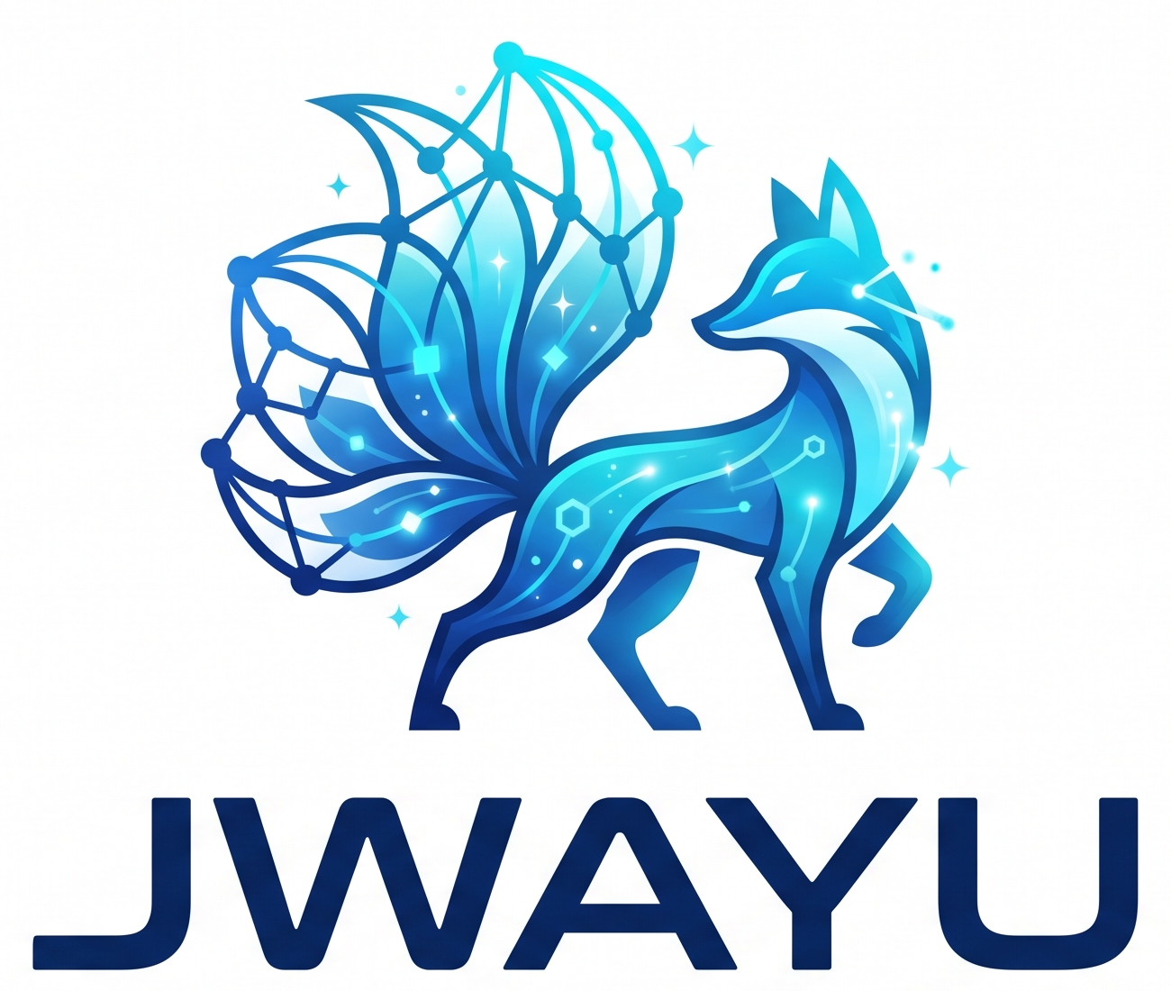 JWAYU nine-tailed neural fox logo